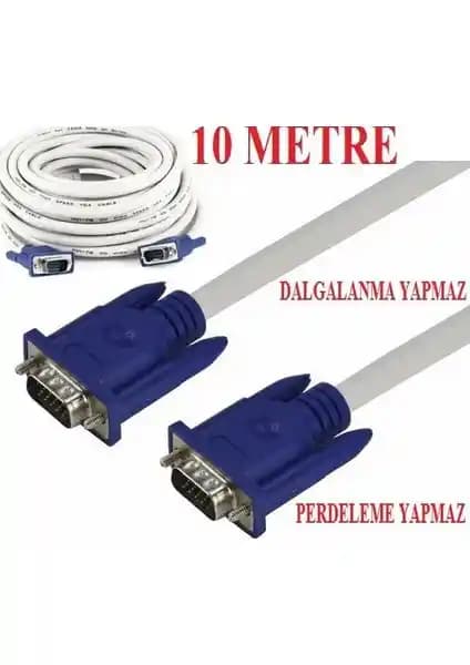Alfais 4630 VGA To VGA 10 Metre Kablo ile Güçlü ve Güvenilir Görüntü Bağlantısı