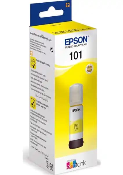 Epson 101 Sarı Mürekkep Şişesi: Yüksek Performanslı ve Uzun Ömürlü Baskı Çözümü