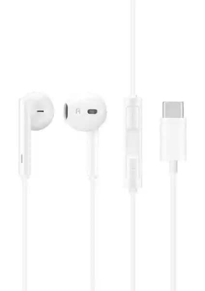 Lucatech Apple iPhone 16 Pro Max Uyumlu Mikrofonlu Type-C Kulaklık Yüksek Ses ve Konfor Sunar