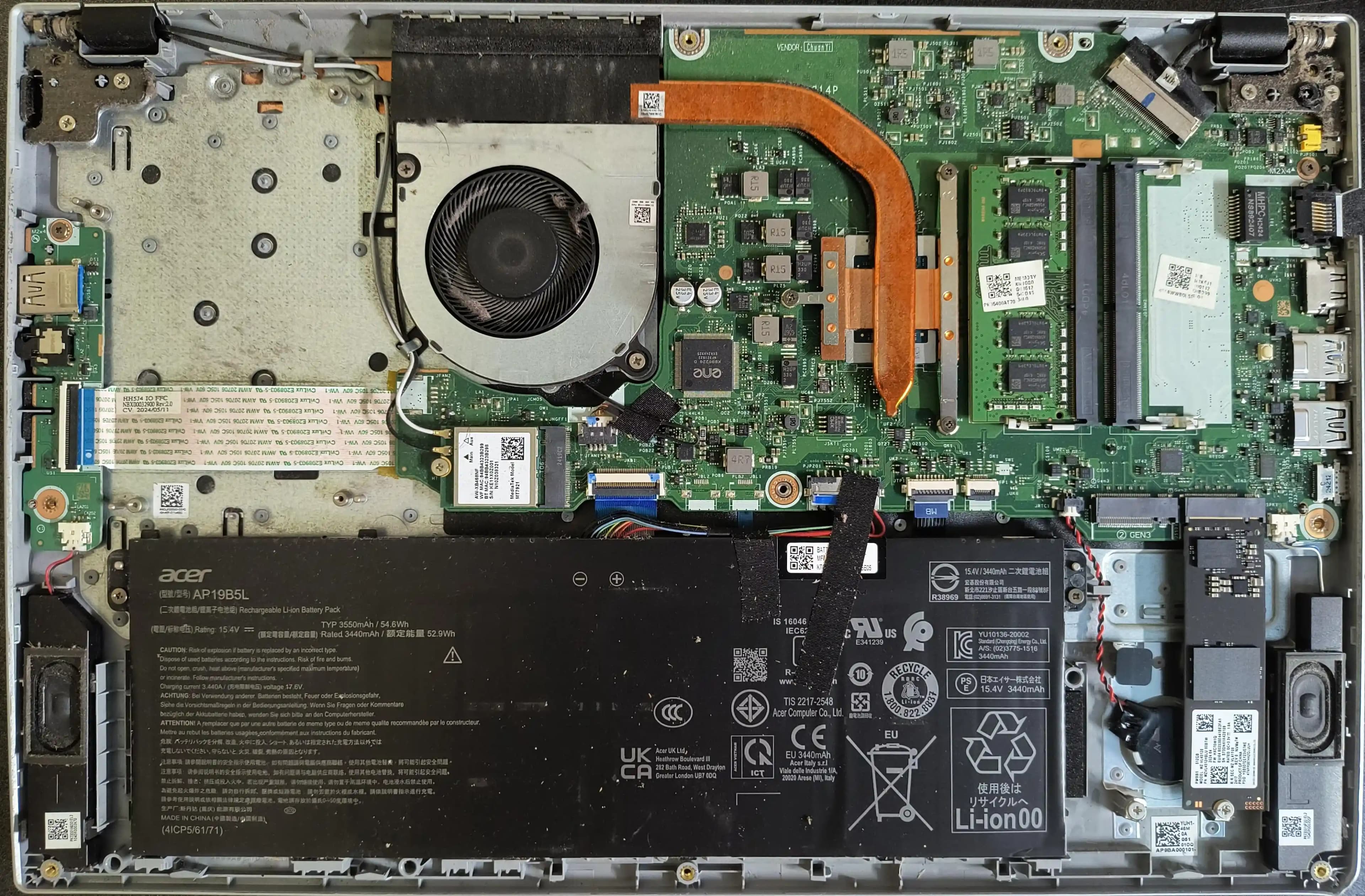 Laptop İç Donanımı: RAM, SSD ve Ağ Kartı Yükseltme Seçenekleri ve Sınırlamaları