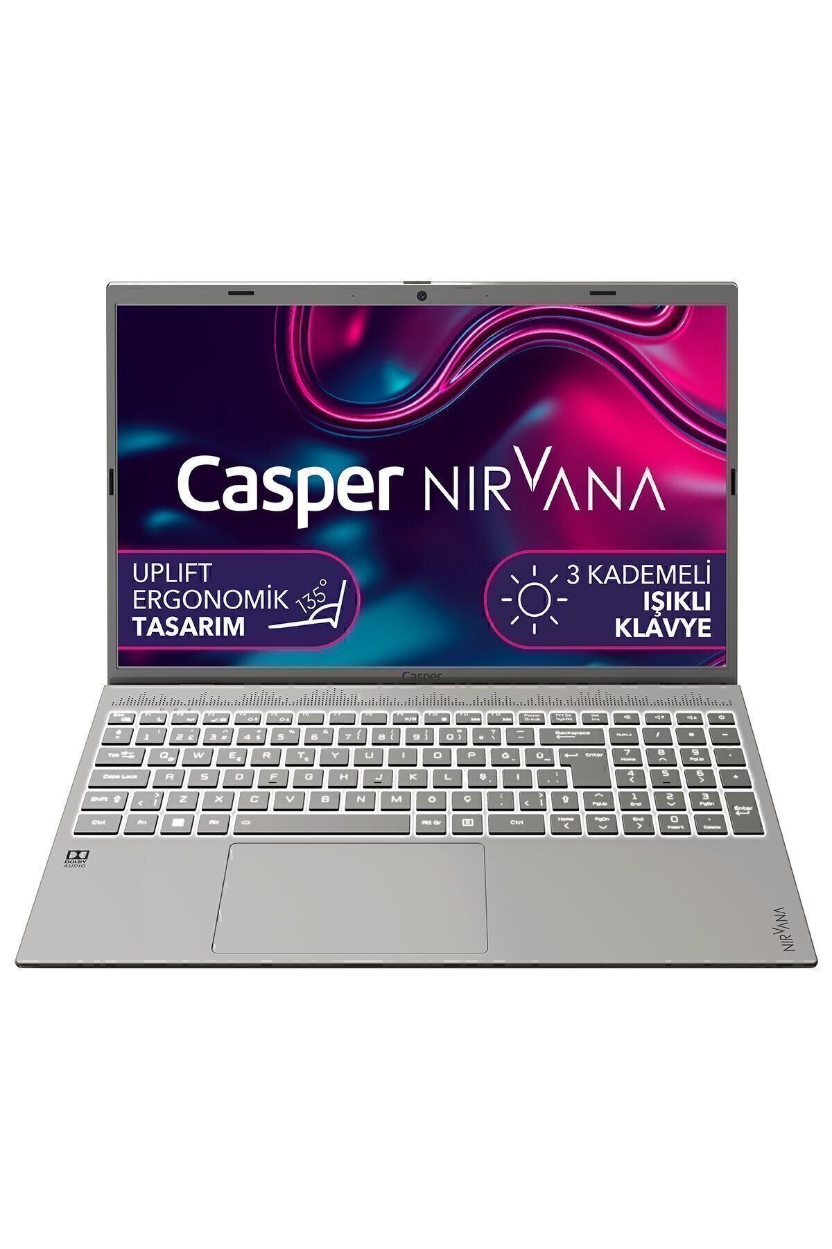 CASPER Nirvana C550.1235-DF00X-G-F Intel Core i5-1235U 32GB RAM 1TB NVMe SSD FREEDOS 15.6" LAPTOP